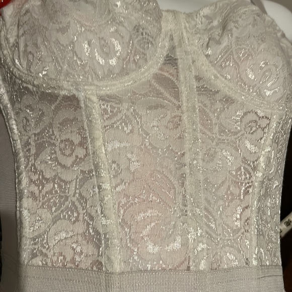 Sheer White Lace Underwired Bra Bustier Like New - Picture 3 of 10